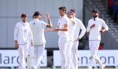 PIX: India stagger to 153/3 at lunch after Rahul's 50