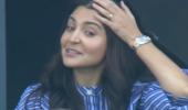 Anushka in shock as Kohli falls for 11