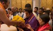 PIX: Gambhir visits Siddhivinayak temple