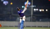 Shubman Gill sweats it out alone in the nets