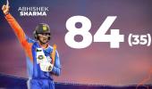 How Abhishek Sharma's eight sixes sealed India's victory