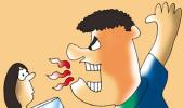 'My boyfriend's been laid off and vents his frustration on me'
