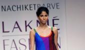 Dazzling colours brighten up runway