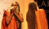 A conch-blowing sadhu and Indian magic