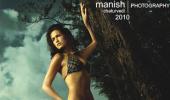 Vindu's wife sizzles in bikini calendar!