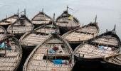 Catamaran fishing in uncharted waters