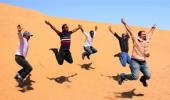 Unusual summer pics: Crazy desert dance!