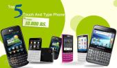Top 5 touch-and-type phones under Rs 10,000