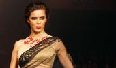 PICS: Sensual saris and alluring lehengas on the ramp!