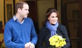 PICS: A glowing pregnant Kate leaves the hospital