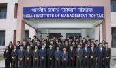 First batch of IIM-Rohtak bags highest salary of 28.5L