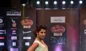 Mugdha Godse walks the ramp at Pune Style Week