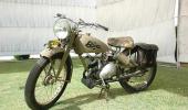 Rare bikes at vintage motorcycle show