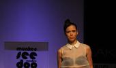 Bold, see-through outfits at the fashion week