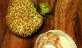 Recipe: Green pea falafel burger