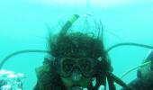 At 10, she is the world's youngest scuba diver