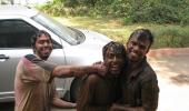 Holi pics: When we made a swimming pool of water and mud