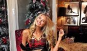 These pics of models celebrating Christmas will cheer you up