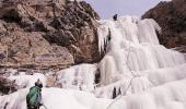 Dare to climb a frozen waterfall?