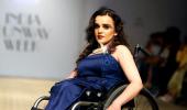 She's the world's first fashion model on a wheelchair