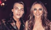 'Cover up you're a mum': Liz Hurley trolled for revealing dress