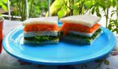 TricolourRecipe: How to make a tiranga sandwich