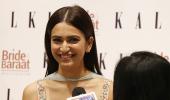 Kriti's lehenga is perfect for a monsoon wedding