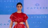 O-la.. la..Alia makes a bold statement in red