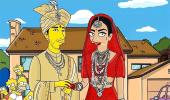 Priyanka, Nick get their Simpsons caricatures