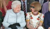 Pics: Queen Elizabeth II makes London Fashion Week debut!