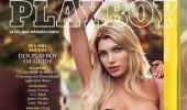 Smoking hot! Giuliana Farfalla strips for Playboy cover