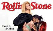 Cardi B bares baby bump on Rolling Stone cover