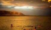 Photos: Floating in a giant salt lake in the Middle-East