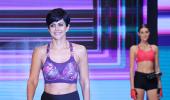 Don't miss! Mandira Bedi doing push ups on the ramp