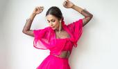 Malaika is the ultimate fashion girl in pink