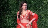 Stunner! Soha turns heads in a red lehenga