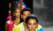 Pretty in pink! Bella Hadid takes over the Prabal Gurung runway