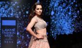 Scorching! Kangana's midriff baring lehenga