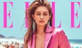 Pretty in pink! Gigi Hadid goes bold for Elle