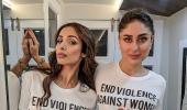 Kareena, Malaika's T-shirt sends a powerful message