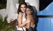 Pix: What are Karishma, Pooja and Lara celebrating?