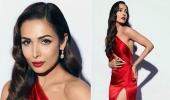 Oomphalicious! Malaika stuns in a figure-hugging gown