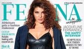 Scorching hot! Jacqueline sizzles on mag cover