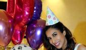 Sophie Choudry celebrates her pet's birthday in style