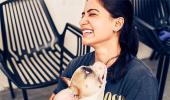 Pics! Samantha's fun-filled moments with her pet