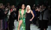 Too HAWT! JLo flaunts curves in sexy jungle dress