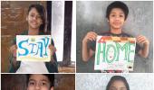 Creativity in lockdown: Kids share inspiring messages