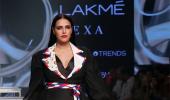 Neha's slit dress is too BOLD for LFW