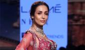 Red hot! Malaika sizzles in a lehenga-choli