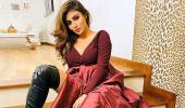 StyleDiaries: Mouni Roy looks fun 'n' flirty in red